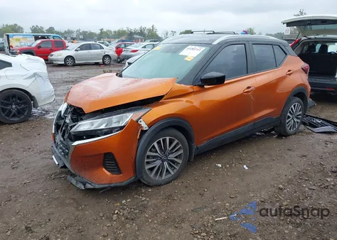 2022 Nissan Kicks Sv Xtronic Cvt from USA, damaged, VIN 3N1CP5CV6NL485335